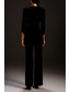 ieftine Costume de damă-Pentru femei Costume din 2 piese Oficial Invitat la nunta Crep stretch Elegant minimalist Manșon Lung Lungime Podea Vârful lapel Cu Doi Nasturi