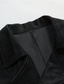cheap Men's Waistcoat-Men's Vest Waistcoat Gilet Vacation Party Business Fashion Casual Spring Fall Buttons Polyester Comfortable Plain Double Breasted Lapel Regular Fit Black Navy Blue Coffee Vest