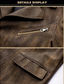 cheap Men's Classic Blazers-Men's Faux Leather Jacket Faux Leather Blazer Biker Jacket Vacation Daily Windproof Warm Pocket Spring Fall Plain Fashion Classic Lapel Regular Faux Leather Black Coffee Jacket