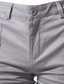 preiswerte Chinos-Herren Hose Chinos Faltenhose Tasche Knöpfe Einfach Komfort Formell Party Arbeit Mode Klassicher Stil Schwarz Wein Mikroelastisch