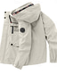 abordables veste de sport-Homme Manteau d'hiver Veste d'Hiver Manteau de sport Imperméable Extérieur Camping et randonnée Etanche Coupe-vent Zippé Poche Automne Hiver Couleur unie Mode Vêtement de rue Capuche Normal Vin Noir