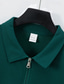 cheap Casual Jackets-Men's Lightweight Jacket Waffle Jacket Casual Jacket Vacation Daily Breathable Pocket Spring Fall Plain Fashion Classic Lapel Regular Black White Wine Dark Green Khaki Jacket