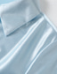 baratos Blusas Elegantes-Mulheres Camisa Social Elegant Elegante Top de cetim Franzido Tecido Moderno Casual Manga Longa Colarinho de Camisa Tops regulares Diário Para Noite Vinho Azul Marinha Cáqui Cinzento Outono