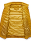 preiswerte Herren Steppweste-Herren Steppweste Weste Gilet Urlaub Täglich Date Mode Lässig Winter Tasche Nylon Warm Bequem Einfarbig Reisverschluss Stehkragen Normale Passform Schwarz Gelb Wein Armeegrün Weste