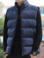 halpa Miesten Pufferi Liivi-Miesten Puffer Vest Liivi Gilet Loma Päivittäin Deitti Muoti Vapaa-aika Talvi Tasku Polyesteri Pidä lämpimänä Mukava Yhtenäinen väri Vetoketju Stand-kaula-aukko Normaali Musta Rubiini Sininen Harmaa