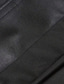 abordables Chalecos-Hombre Chaleco Chaleco de piel sintética Exterior Diario Moda Casual Primavera Otoño Bolsillo Cuero sintético Cómodo Plano Cremallera Escote Chino Ajuste regular Negro Chaleco