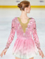 abordables Vestidos de Patinaje Artístico-Vestido de patinaje artístico Mujer Chica Patinaje Sobre Hielo Vestidos Accesorios Violeta Negro Blanco Retazos Malla Licra Encaje Alta elasticidad Competición Ropa de Patinaje Hecho a mano Cristal