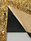 abordables Chaleco de hombre-Hombre Chaleco Vacaciones Fiesta Negocio Moda Casual Primavera Otoño Bolsillo Botones Lentejuela Poliéster Cómodo Plano Recto 1 botón Diseño Ajuste regular Dorado Chaleco