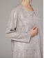 voordelige Broekpakken van mama-Broek 3-delig pak Tot de grond Moeder van de bruid jurk Mouwloos Ronde hals Elegant Bruiloft gast Chiffon Kant Wrap inbegrepen met Pailletten