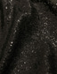 baratos Vestidos de Festa em A-Linha A Longo Vestidos de noite Vestido de Baile Vestido formal Elegante Sedoso Manga Curta Lapela Casamento Formal Bolsos Cetim Paetês com Laço(s)