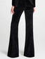 preiswerte Anzughosen &amp; Röcke-Damenanzughose Gerade Passform Formelle Hochzeitsgast Formeller Abend Samt Stretch Chiffon Elegant Knöchellange Hose