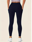 olcso Sima leggings-Női Leggingek Divat Alkalmi Teljes hossz Magas derék Tömör szín Zseb Magas vágás Lélegzési képesség Mekano Kényelmes Nagy rugalmasságú Bor Haditengerészet Fekete Szürke Ősz Tél Karcsúsított