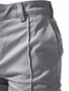preiswerte Chinos-Herren Hose Chinos Faltenhose Tasche Knöpfe Einfach Komfort Formell Party Arbeit Mode Klassicher Stil Schwarz Wein Mikroelastisch