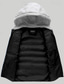 halpa Miesten Pufferi Liivi-Miesten Puffer Vest Liivi Gilet Loma Päivittäin Deitti Muoti Vapaa-aika Talvi Tasku Polyesteri Pidä lämpimänä Mukava Yhtenäinen väri Vetoketju Hupullinen Normaali Musta Rubiini Oranssi Tumman sininen