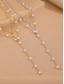 abordables Collier pour femme-Collier croix de Noël pour femme, chaîne en or superposée avec pendentif en perles et strass, bijoux de vacances élégants pour fête, mariage et cadeaux