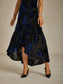 economico Abiti da festa-Per donna Abito maxi Tubino Abito a sirena Abito a trapezio Elegante Formale cocktail Festa serale Feste Ospite di nozze Vestibilità regolare Floreale Senza Maniche Girocollo Blu marino