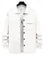 cheap Casual Jackets-Men's Lightweight Jacket Cargo Jacket Casual Jacket Vacation Daily Breathable Jacquard Pocket Spring Fall Plain Fashion Classic Lapel Regular Black White Khaki Light Grey Dark Gray Jacket