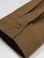 cheap Cargo Jackets-Men's Lightweight Jacket Shirt Jacket Cargo Jacket Casual Jacket Vacation Daily Breathable Pocket Spring Fall Plain Fashion Classic Lapel Regular Camel Brown Jacket