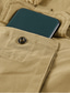 baratos Jaquetas Cargo-Homens Jaqueta de Inverno Casaco de lã Jaqueta Carga Jaqueta casual Férias Diário Térmico / Quente Bolsos Tosão Outono Inverno Tecido Moda Roupa de rua Lapela Padrão cáqui Verde Tropa Azul Escuro