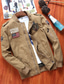 abordables Vestes Cargo-Homme Veste utilitaire Veste Cargo Veste Décontractée Vacances Quotidien Respirant Avec Poches Printemps Automne Drapeau national Mode Classique Col montant Régulier Noir Kaki Vert Véronèse Veste