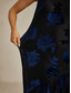 economico Abiti da festa-Per donna Abito maxi Tubino Abito a sirena Abito a trapezio Elegante Formale cocktail Festa serale Feste Ospite di nozze Vestibilità regolare Floreale Senza Maniche Girocollo Blu marino