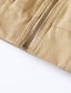 tanie Kurtki cargo-Męskie Kurtka cargo Zwykła kurtka Urlop Codzienny Oddychający Kieszeń Jesień Zima Równina Moda Klasyczny Klapa Regularny Czarny Brązowy Khaki Kurtki
