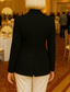baratos Blazers e Coletes-Mulheres Blazer Casaco esportivo Formal Convidado do casamento Noite Formal Cetim Paetês Elegante Manga Longa Lapela de pico Não Trespassado