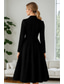 baratos Vestidos de fraque-Mulheres Feminino Vestido smoking Linha A Vestido alto-baixo Casamento Formal Convidado do casamento Paetês Elegante Formal Manga Longa Manga 3/4 plissada Longo Lapela Xale Não Trespassado