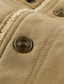 baratos Jaquetas Cargo-Homens Jaqueta de Inverno Casaco de lã Jaqueta Carga Jaqueta casual Férias Diário Térmico / Quente Bolsos Tosão Outono Inverno Tecido Moda Roupa de rua Lapela Padrão cáqui Verde Tropa Azul Escuro