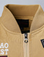 abordables Vestes Cargo-Homme Veste utilitaire Veste Cargo Veste Décontractée Vacances Quotidien Respirant Avec Poches Printemps Automne Drapeau national Mode Classique Col montant Régulier Noir Kaki Vert Véronèse Veste