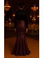 preiswerte Meerjungfrau Abendkleider-Meerjungfrauenschnitt Bodenlang Abiballkleider Abendkleid Ballkleid Festliche Kleidung Elegant Ärmellos Hoher Ausschnitt Hochzeit Formell Rosa Kleid Stretch Satin mit Schleife(n) Paillette