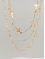 abordables Collier pour femme-Collier croix de Noël pour femme, chaîne en or superposée avec pendentif en perles et strass, bijoux de vacances élégants pour fête, mariage et cadeaux
