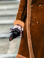 abordables Manteaux &amp; vestes-Hommes Veste en faux suède Manteau Caban Manteau de fausse fourrure Trench-Coat Long Manteau Occasionnel Automne Hiver Vêtements d'extérieur Vêtement Tenue Classique Tendance Uni Toison Col à Revers
