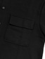 cheap Casual Jackets-Men's Lightweight Jacket Cargo Jacket Casual Jacket Vacation Daily Breathable Jacquard Pocket Spring Fall Plain Fashion Classic Lapel Regular Black White Khaki Light Grey Dark Gray Jacket