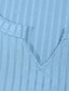 abordables T-shirt en tricot côtelé-Homme T-shirt Débardeur Musclé T-shirt en tricot côtelé Chemise à Manches Longues manche longue Col en V Été Toutes saisons Uni Bande de Fosse Mode Designer Basique Tricot Pur Occasionnel Vacances Rue