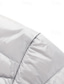 baratos Blusões e Parkas para Homem-Homens Casaco de inverno Baixa Casaco puffer Jaqueta acolchoada Bolsos 50% de pato branco Férias Roupa Diária Encontro Padrão Moda Casual Confortável Térmico / Quente Outono Inverno Cor Sólida