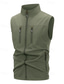 abordables Chaleco de Pesca para Hombre-Hombre Chaleco Chaleco de pesca Exterior Diario Moda Casual Primavera Otoño Cremallera Bolsillo Estampado Poliéster Cómodo Vaca Recto 1 botón Escote Chino Ajuste regular Negro Vino Verde Ejército
