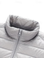 baratos Blusões e Parkas para Homem-Homens Casaco de inverno Baixa Casaco puffer Jaqueta acolchoada Bolsos 50% de pato branco Férias Roupa Diária Encontro Padrão Moda Casual Confortável Térmico / Quente Outono Inverno Cor Sólida