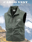 abordables Chaleco de Pesca para Hombre-Hombre Chaleco Chaleco de pesca Exterior Diario Moda Casual Primavera Otoño Bolsillo Estampado Poliéster Cómodo Montaña Cremallera Escote Chino Ajuste regular Negro Rojo Caqui Verde Ejército Chaleco