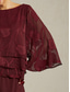 preiswerte Schicke Blusen-Damen Spitzenbluse Bluse Elegante Oberteile Chiffon Tops Asymmetrischer Saum Einfarbig Blumen Elegant Stilvoll Lässig Halbarm Flattrige Ärmel U-Boot-Ausschnitt Normale Oberteile Täglich Arbeit