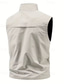 abordables Chaleco de Pesca para Hombre-Hombre Chaleco Chaleco de pesca Exterior Diario Moda Casual Primavera Otoño Bolsillo Estampado Poliéster Cómodo Montaña Cremallera Escote Chino Ajuste regular Negro Rojo Caqui Verde Ejército Chaleco