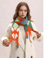voordelige Dames Sjaals-Gebreide vossensjaal voor dames, schattige winterse nekwarmer met dierenmotief, zachte, kleurrijke cartoonsjaal voor casual gebruik, outdoor- en vakantiecadeaus