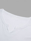 abordables T-shirt en tricot côtelé-Homme T-shirt Débardeur Musclé T-shirt en tricot côtelé Chemise à Manches Longues manche longue Col en V Été Toutes saisons Uni Bande de Fosse Mode Designer Basique Tricot Pur Occasionnel Vacances Rue