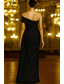 cheap Ball Gown Evening Dresses-Sheath Column Floor Length Beaded Eembroidered Formal Dresses Mother of the Bride Dress Evening Gown Ball Gown with Overskirt Formal Dress Elegant Black Dress Silky Sleeveless One Shoulder Wedding