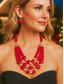 cheap Women&#039;s Necklace-Women&#039;s Multi-Layer Beaded Necklace and Earring Set, Chunky Statement Jewelry for Christmas Parties, Elegant Gift in Multiple Colors