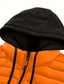 billiga Herrdunjackor och -parkas-Herr Vinterkappa Pufferjacka Vadderad jacka Ficka Polyester Semester Dagliga kläder Datum Normal Mode Ledigt Bekväm Håller värmen Höst Vinter Enfärgad / vanlig färg Svart Vit Gul Marinblå Pufferjacka