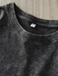 economico magliette di base-SoftFade™ T-shirt da uomo 100% cotone lavaggio acido T-shirt maniche lunghe scollo rotondo autunno primavera e autunno bandiera americana bandiera degli Stati Uniti bandiera  bandiera nazionale