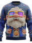 cheap Ugly Sweaters-Ugly Christmas Sweater Men&#039;s Santa Claus Print Pullover Sweater Jumper Knitwear Crewneck Casual Vacation Daily Festival Keep Warm Long Sleeve Spring Fall Winter Pink Red Blue