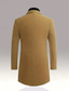 economico Trench da uomo-Per uomo Cappotto Trench Trench lungo Vacanza Quotidiano Autunno Inverno Poliestere Antivento Caldo Capispalla Abbigliamento Moda Classico Semplice Tasca Bavero Monopetto Un Bottone