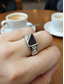 cheap Men's Jewelry-Men's Alloy Ring with Black Onyx and Zircon Accents, Vintage Geometric Statement Jewelry for Parties, Weddings &amp; Daily Wear